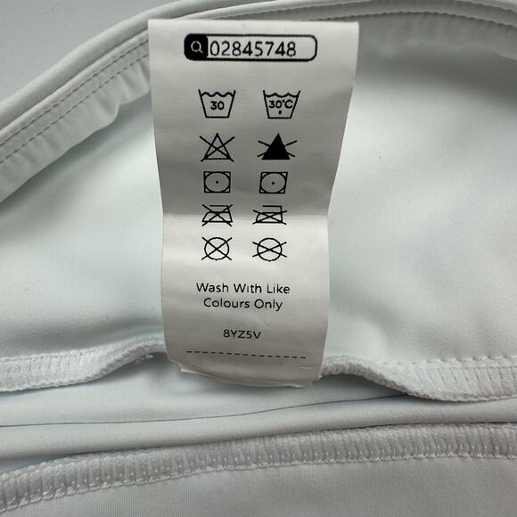 Halara Skirt Womens Medium White Breezeful High Low Ruffle Flowy Quick Dry Maxi - Picture 10 of 14